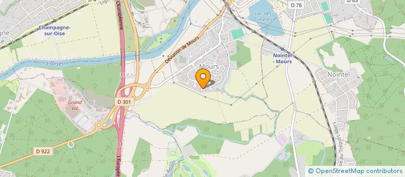 localisation de l'entreprise SCI TENNIS  MOURS