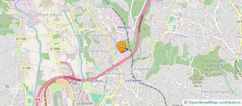 localisation de l'entreprise SCI TENNIS DE GARIBONDY à LE CANNET