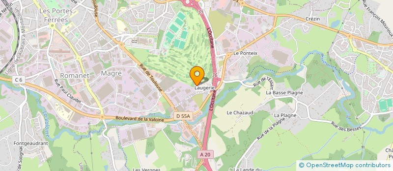localisation de l'entreprise SCI TENNIS DE LAUGERIE à LIMOGES