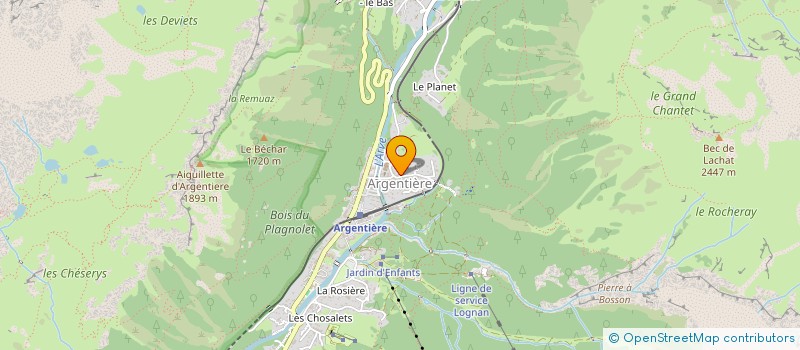 localisation de l'entreprise SCI TENNIS DU CHARDONNET à CHAMONIX-MONT-BLANC