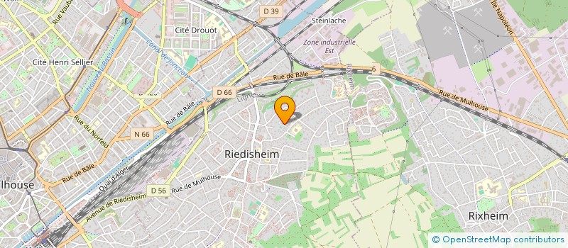 localisation de l'entreprise SCI TENNIS LES NARCISSES  RIEDISHEIM