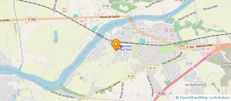 localisation de l'entreprise SCI TENNIS ST MARTIN  MARSSAC-SUR-TARN
