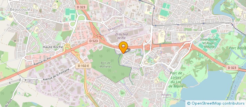 localisation de l'entreprise SCI TENOS à ANGERS