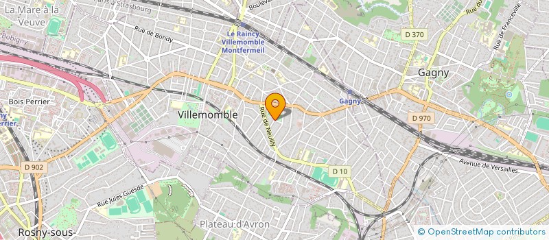 localisation de l'entreprise SCI TENREV 1  VILLEMOMBLE