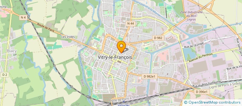 localisation de l'entreprise SCI TENTORI - PETTINI à VITRY-LE-FRANCOIS