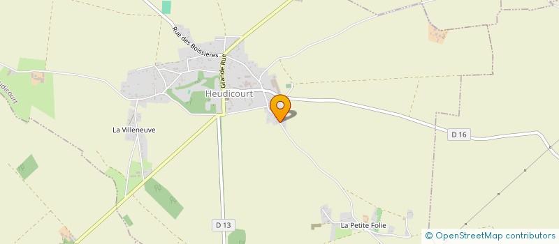 localisation de l'entreprise SCI TENZO  HEUDICOURT