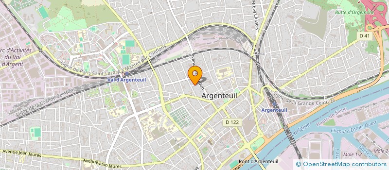 localisation de l'entreprise SCI TEO  ARGENTEUIL