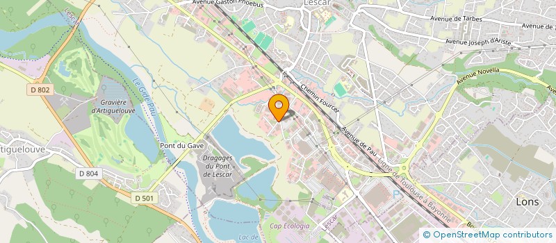 localisation de l'entreprise SCI TEO  LESCAR