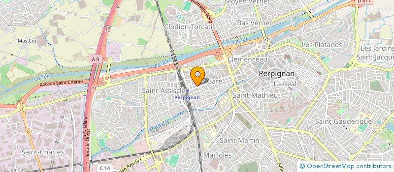 localisation de l'entreprise SCI TEO à PERPIGNAN
