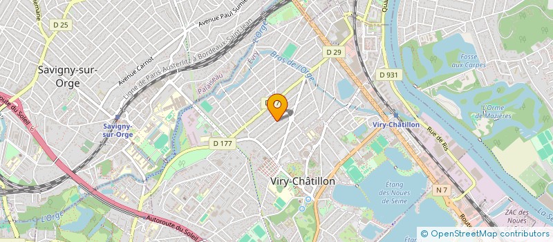 localisation de l'entreprise SCI TEOAEL à VIRY-CHATILLON