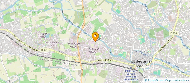 localisation de l'entreprise SCI TEOAEL  L'ISLE-SUR-LA-SORGUE