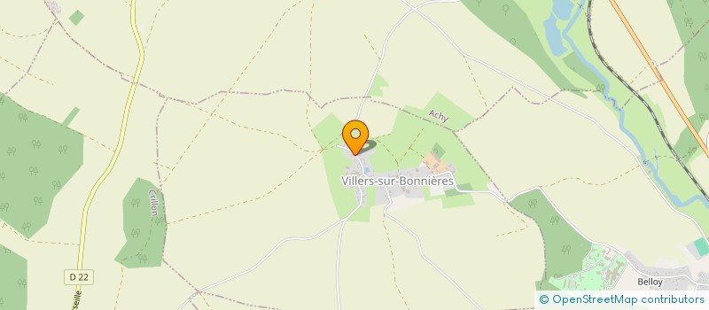 localisation de l'entreprise SCI TEOC  VILLERS-SUR-BONNIERES