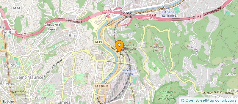 localisation de l'entreprise SCI TEODORA à NICE