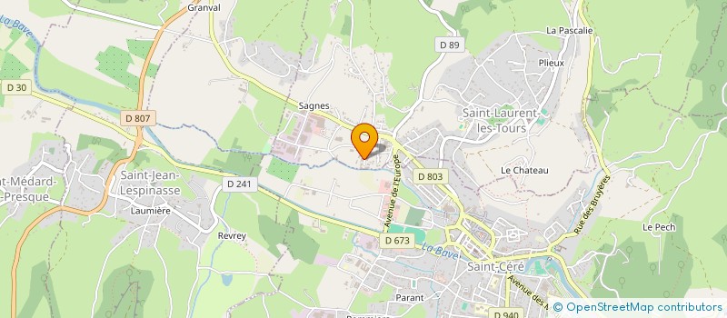 localisation de l'entreprise SCI TEOJU  SAINT-LAURENT-LES-TOURS