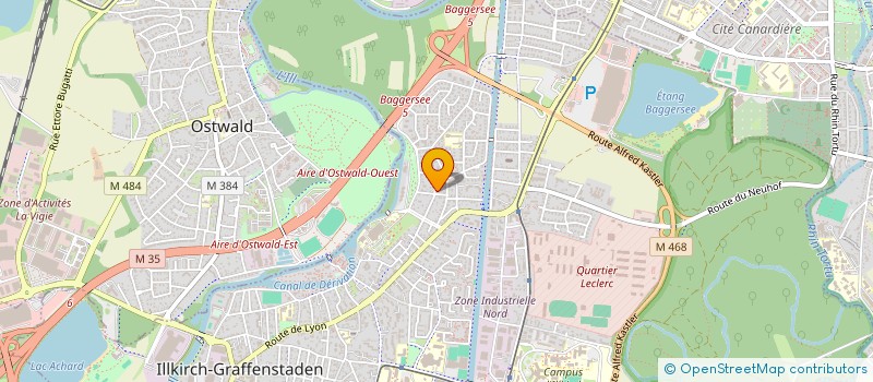 localisation de l'entreprise SCI TEOLINE  ILLKIRCH-GRAFFENSTADEN