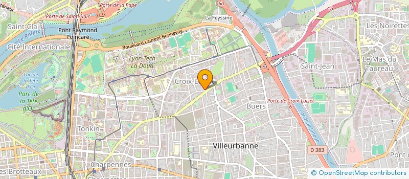 localisation de l'entreprise SCI TEPME  VILLEURBANNE