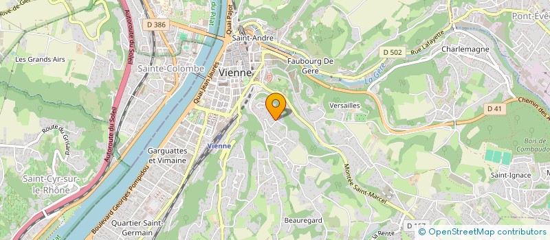 localisation de l'entreprise SCI TEPORDEI  VIENNE