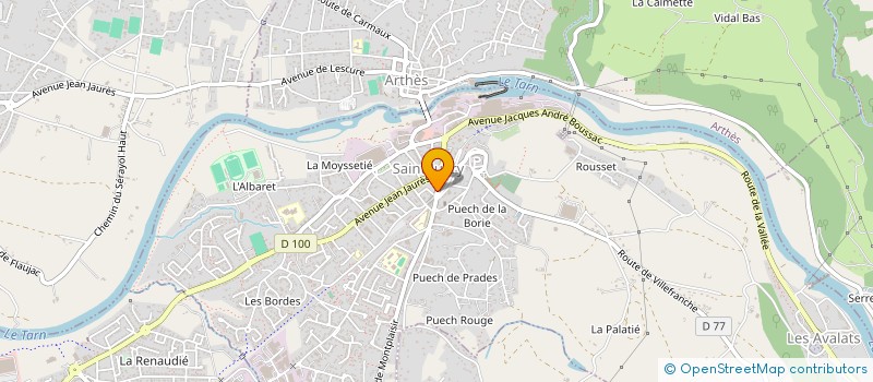 localisation de l'entreprise SCI TEQUI  SAINT-JUERY