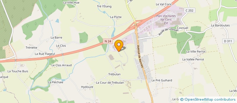 localisation de l'entreprise SCI TER-IMMO  GUER