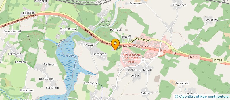 localisation de l'entreprise SCI TERA DEL SOL  PLOUGOUMELEN