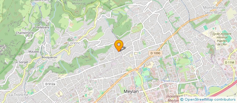 localisation de l'entreprise SCI TERANGA  CORENC