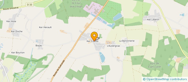 localisation de l'entreprise SCI TERDEN  ASSERAC