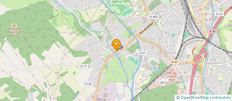 localisation de l'entreprise SCI TEREBENTHINE à BAVILLIERS