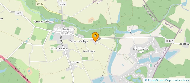 localisation de l'entreprise SCI TERENCE à BAZOCHES-SUR-LE-BETZ