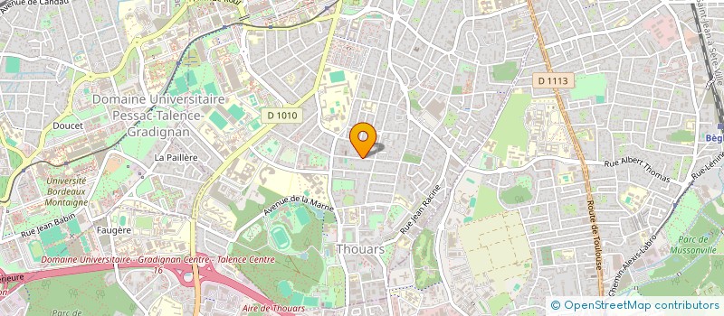 localisation de l'entreprise SCI TERENCE  TALENCE