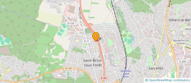 localisation de l'entreprise SCI TERESYNE à SAINT-BRICE-SOUS-FORET