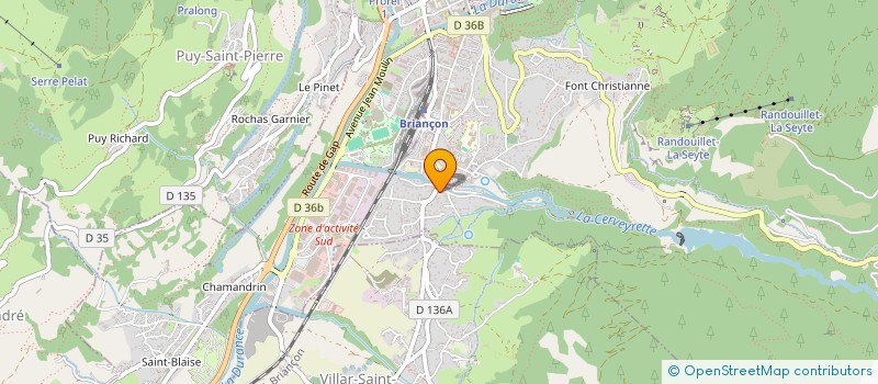 localisation de l'entreprise SCI TERIM à BRIANCON