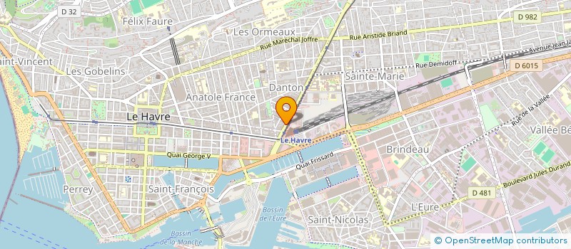 localisation de l'entreprise SCI TERMINUS à LE HAVRE