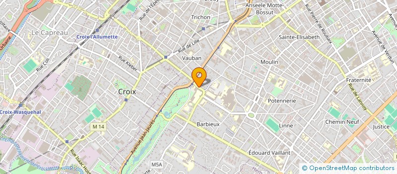 localisation de l'entreprise SCI TERNAUX  ROUBAIX