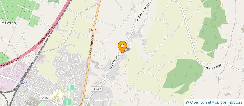 localisation de l'entreprise SCI TERNEL  LIVRON-SUR-DROME