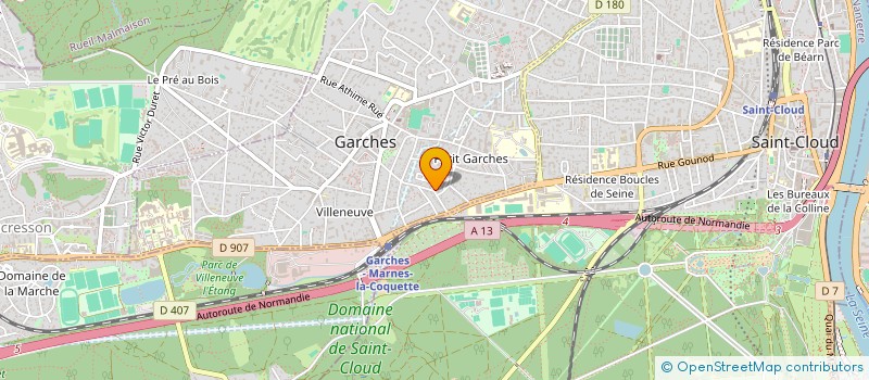 localisation de l'entreprise SCI TERNES-DEMOURS à GARCHES