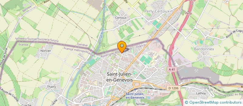 localisation de l'entreprise SCI TERNIER & LA COMBE  SAINT-JULIEN-EN-GENEVOIS