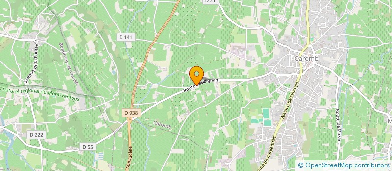 localisation de l'entreprise SCI TERPIJU  CAROMB