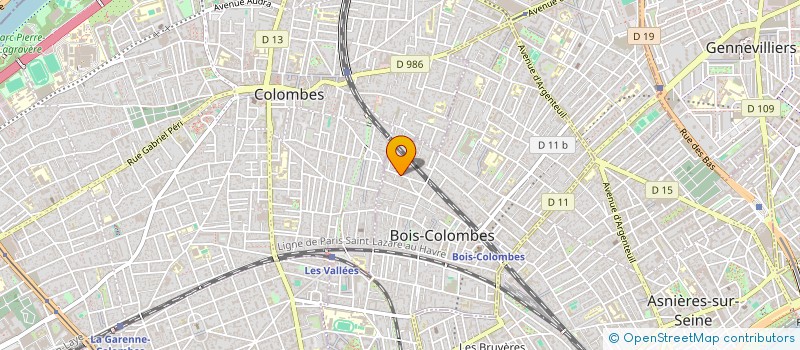 localisation de l'entreprise SCI TERRA CALIFORNIA  BOIS-COLOMBES
