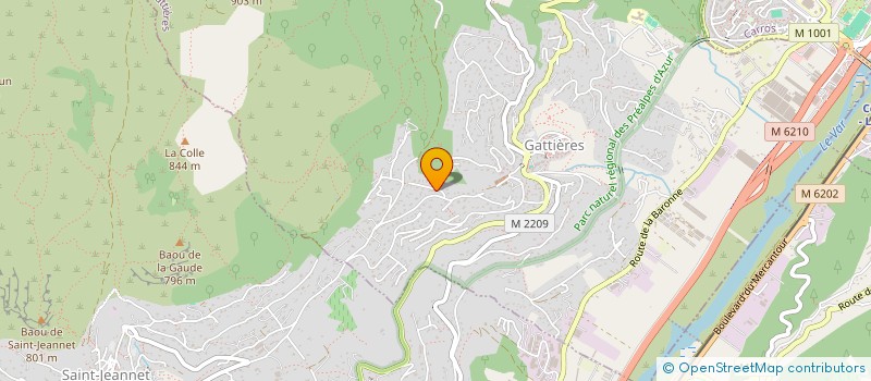 localisation de l'entreprise SCI TERRA GASTA  GATTIERES