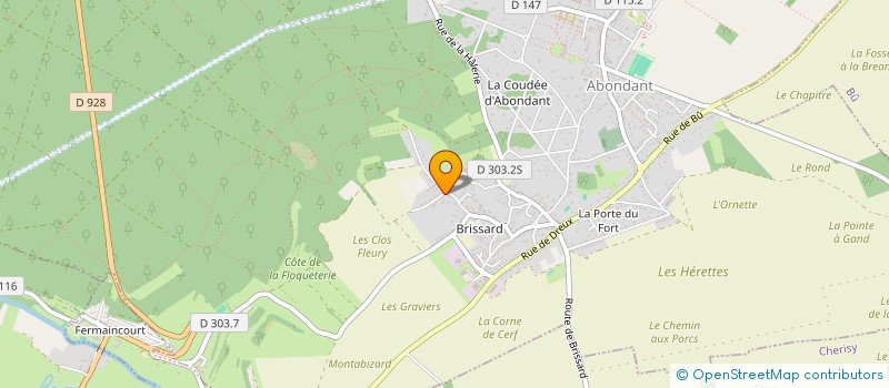 localisation de l'entreprise SCI TERRA-IMMO à ABONDANT