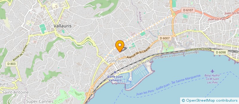 localisation de l'entreprise SCI TERRA NOVA à VALLAURIS