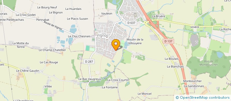 localisation de l'entreprise SCI TERRA PB  VIGNOC