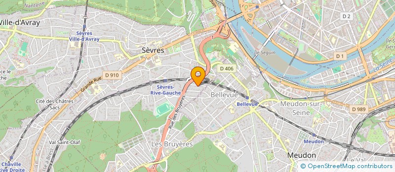 localisation de l'entreprise SCI TERRASSE DUVERNY  SEVRES