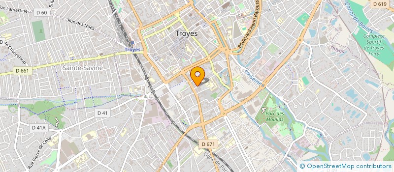 localisation de l'entreprise SCI TERRASSES 5-7 à TROYES