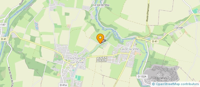 localisation de l'entreprise SCI TERRASSES CSB  LAIZE-CLINCHAMPS