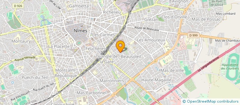 localisation de l'entreprise SCI TERRASSES DE BELLEVUE à NIMES