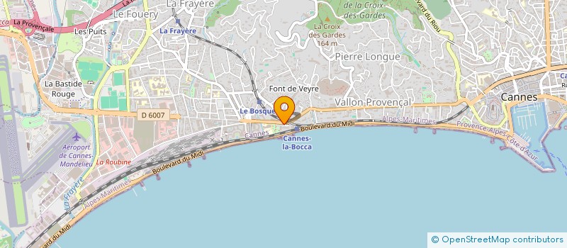 localisation de l'entreprise SCI TERRASSES DE CANNES à CANNES