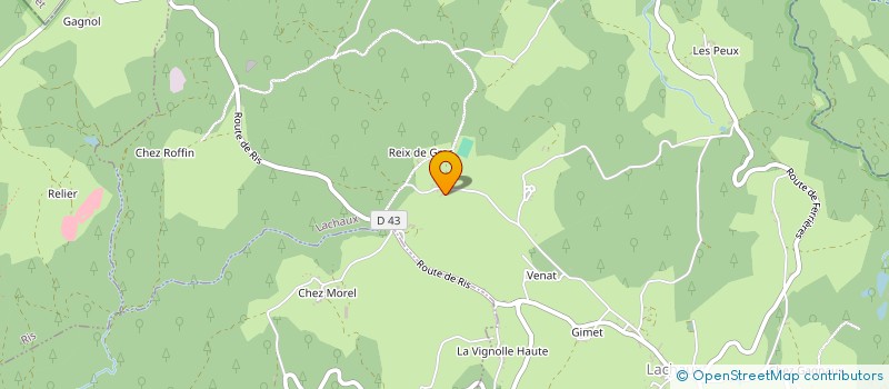 localisation de l'entreprise SCI TERRASSON  LACHAUX