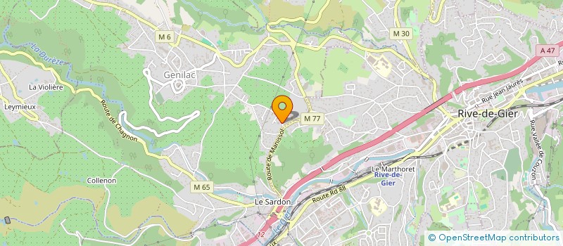 localisation de l'entreprise SCI TERRAT  GENILAC