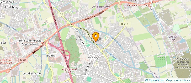 localisation de l'entreprise SCI TERRE ALFA  VEDENE